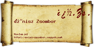 Énisz Zsombor névjegykártya