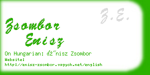 zsombor enisz business card